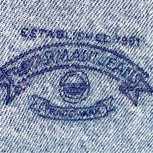 1990's Giorgio Armani Jeans Light Blue Denim Jacket size L  *read* - Picture 4 of 10